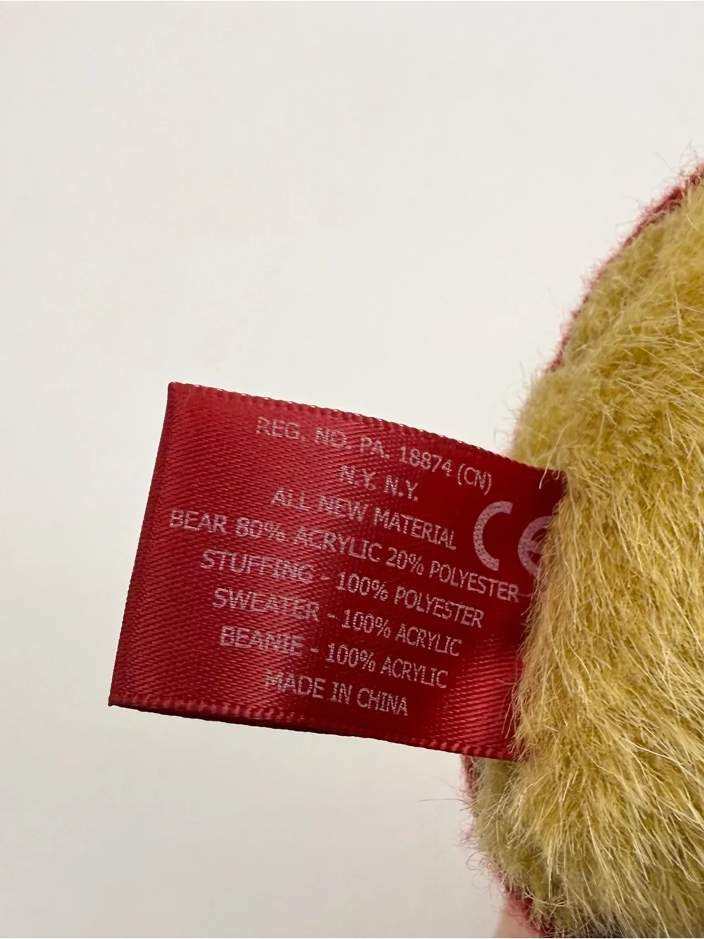 Ralph Lauren The Polo Bear Red Sweater Plush Stuffed Animal Limited Edition